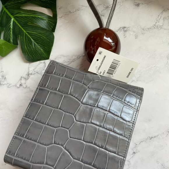 BY Far Ball Croco-Embossed Leather Top Handle Bag $699 - Picture 2 of 3